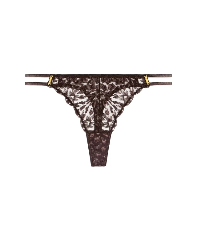 aubade-crazy-in-love-string-satin-marron image 1