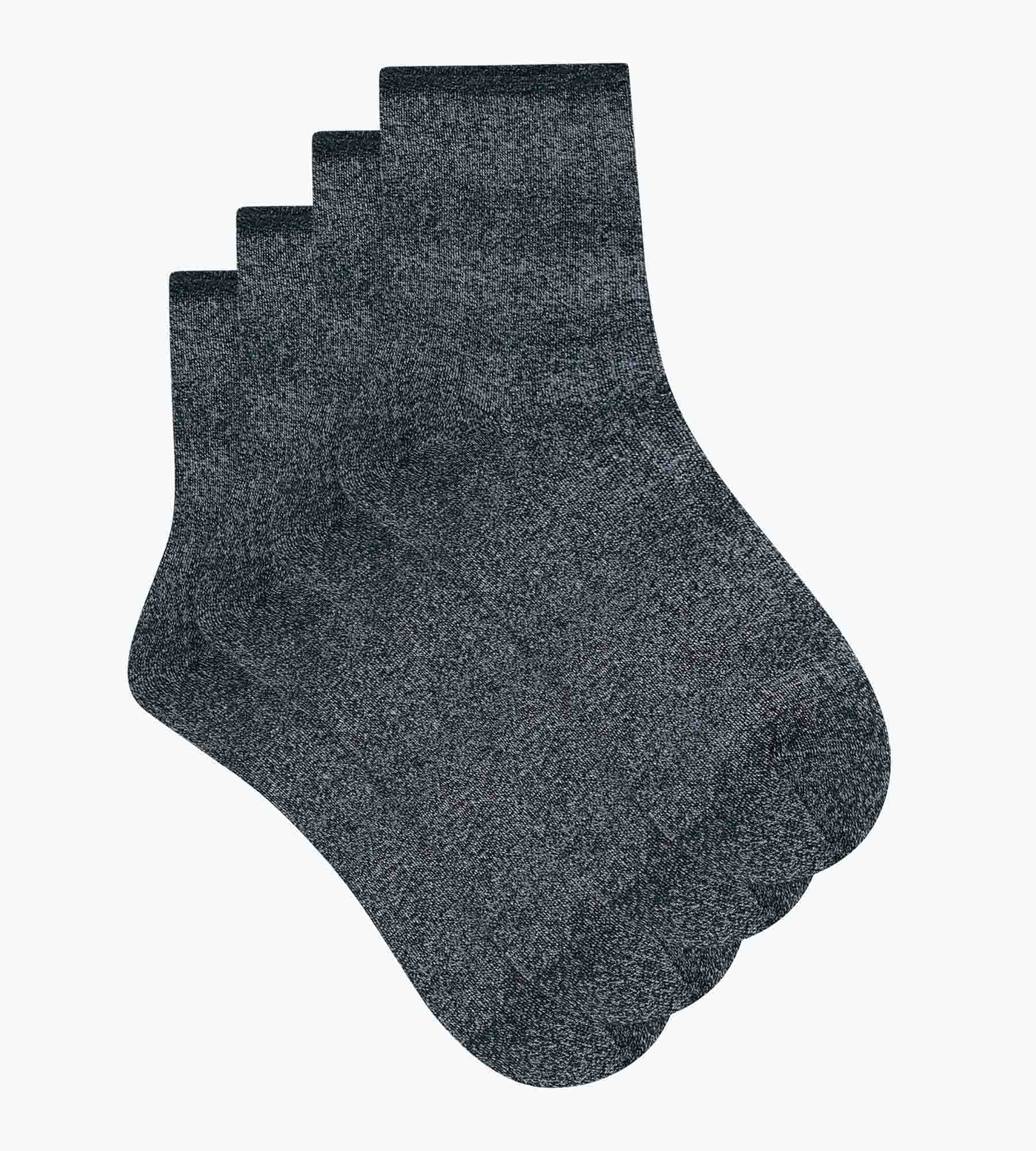 dim-mode-lot-de-2-paires-de-chaussettes-femme-lurex-noir image 2