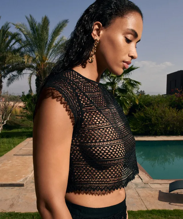 aubade-by-the-sea-top-manches-courtes-black image 1