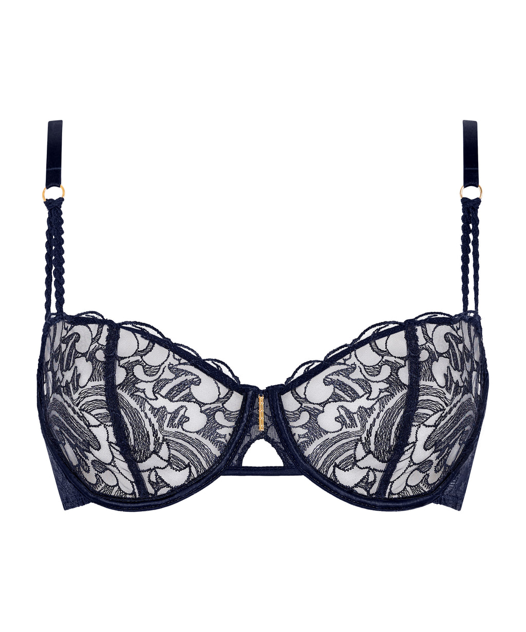 aubade-satin-memories-soutien-gorge-embo-tant-deep-sea image 1