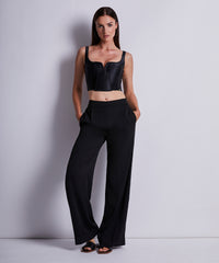 aubade-iconic-allure-bustier-satin-noir image 2