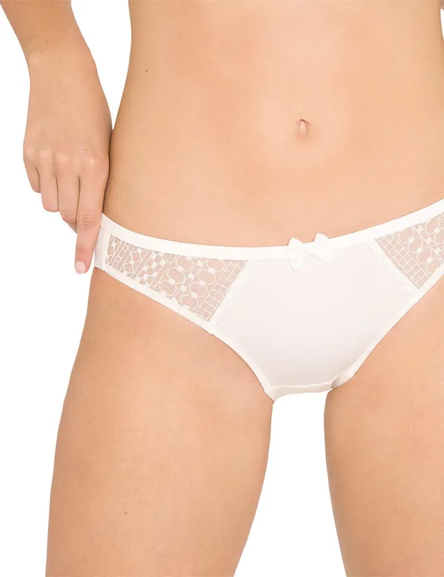 darjeeling-siloe-slip-en-maille-et-tulle-brod-femme image 1