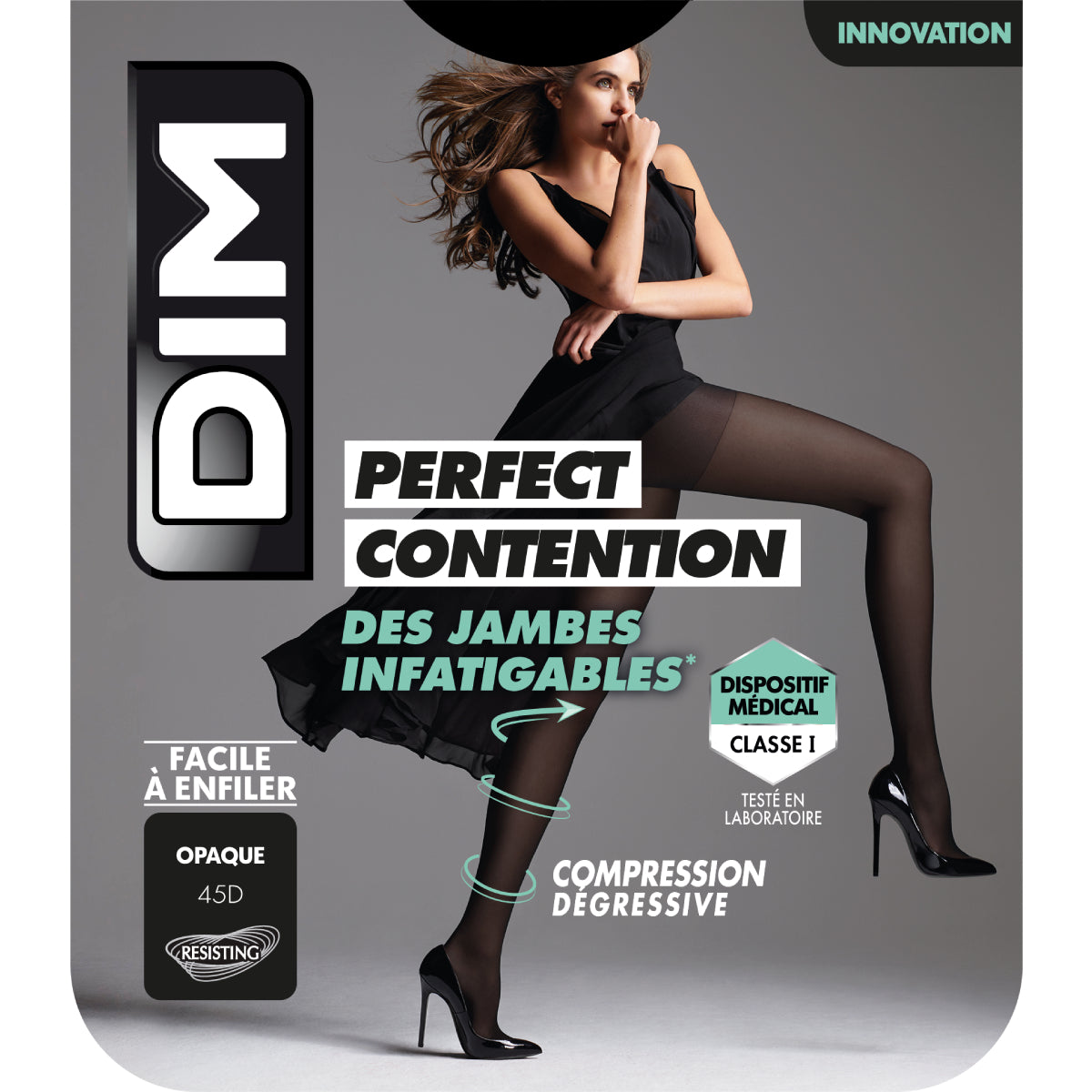 dim-collant-opaque-noir-perfect-contention-45d-femme image 3