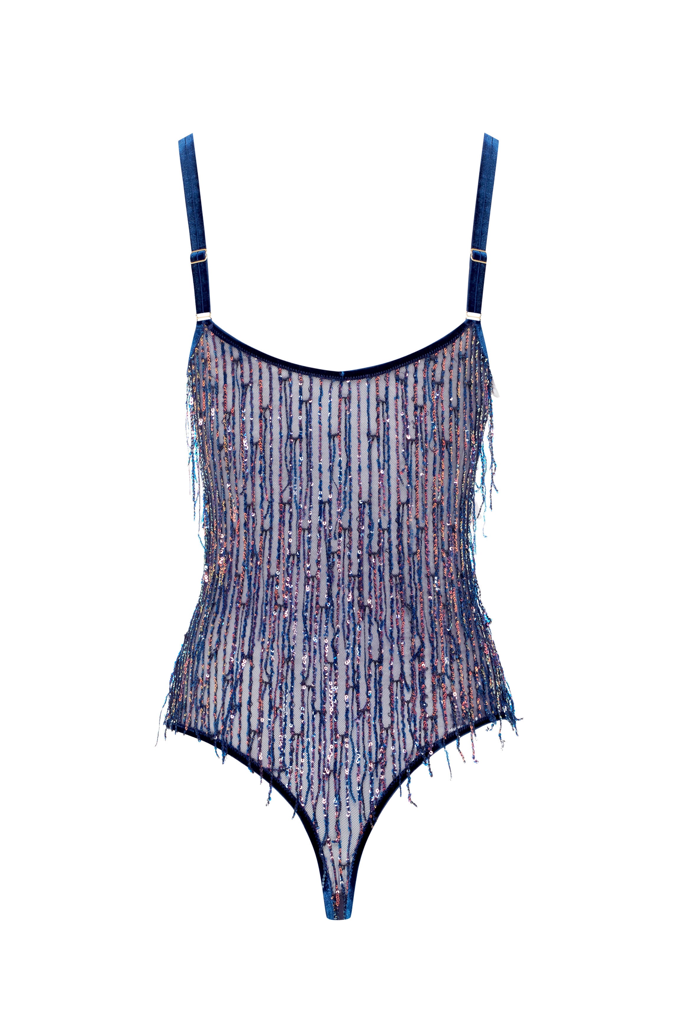 cadolle-body-charleston-franges-bleues-body-velours image 1