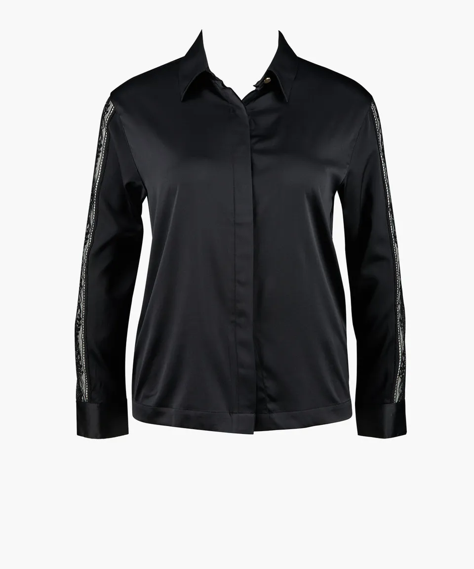 aubade-midnight-whisper-blouse-black image 1