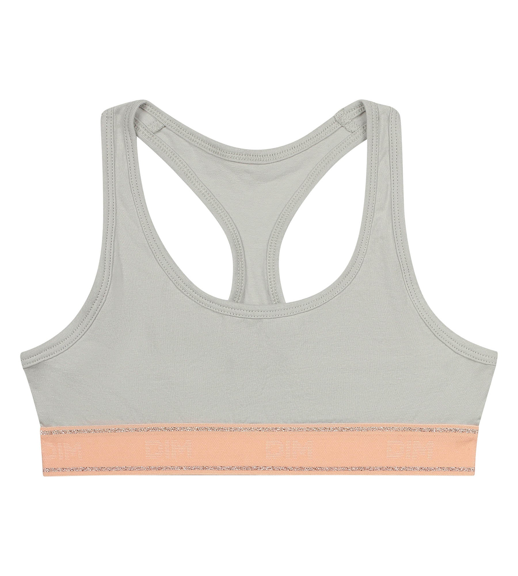 dim-sport-brassi-re-fille-gris-souris-et-rose-clair image 1