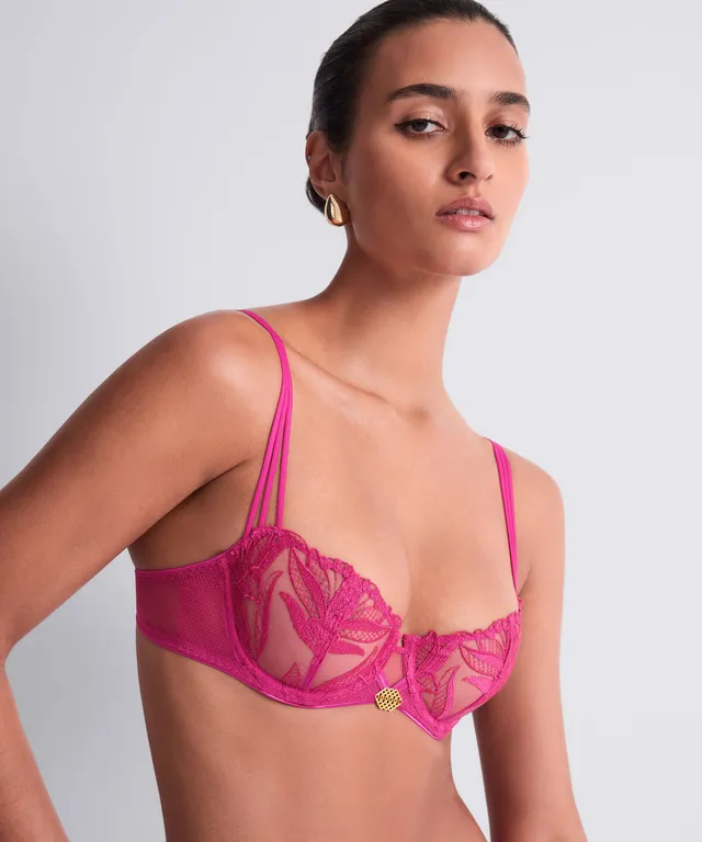 aubade-sweet-euphoria-soutien-gorge-corbeille-armatures-passion-rose image 1