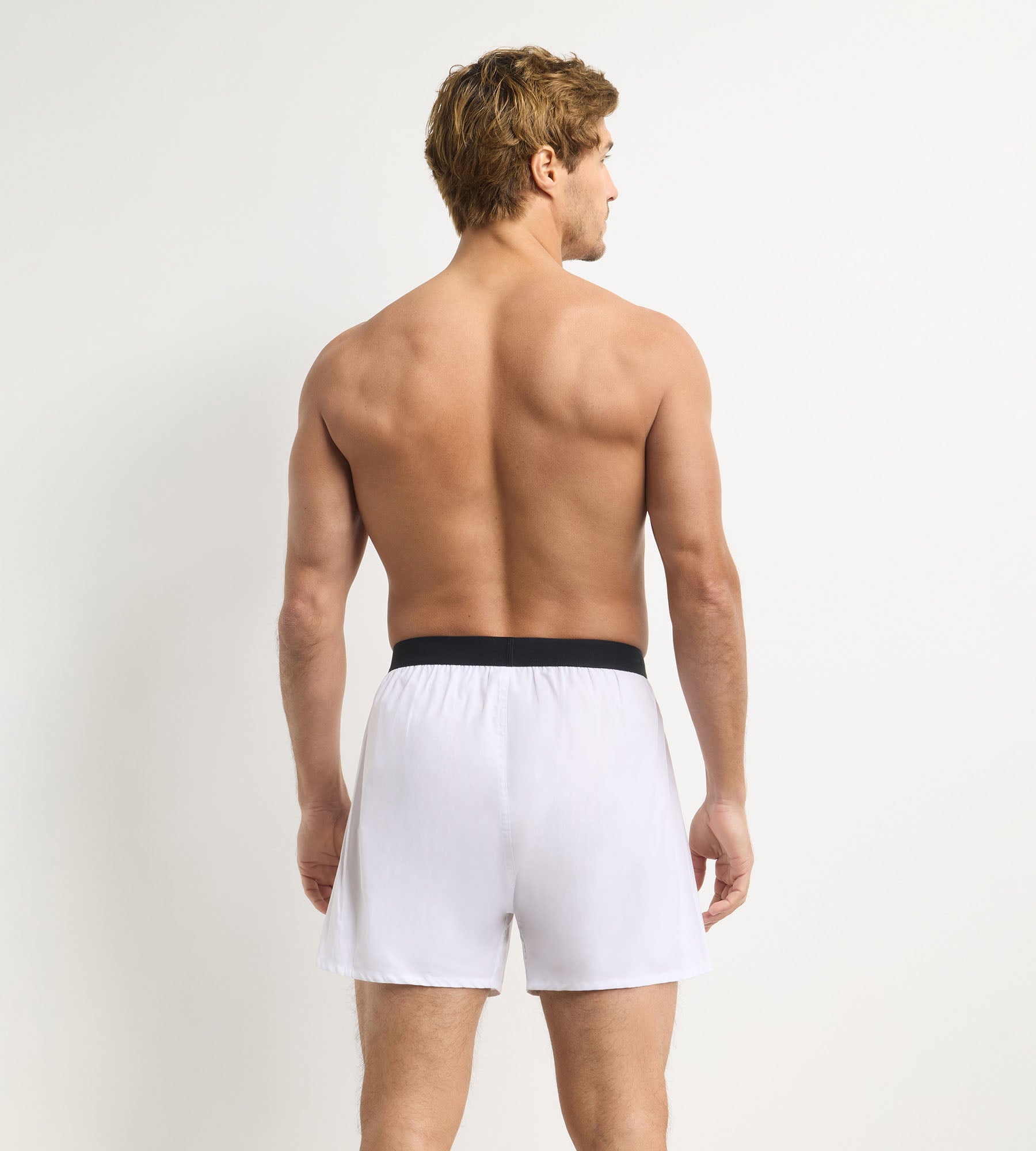 dim-signature-boxer-homme-ample-blanc-coton image 2