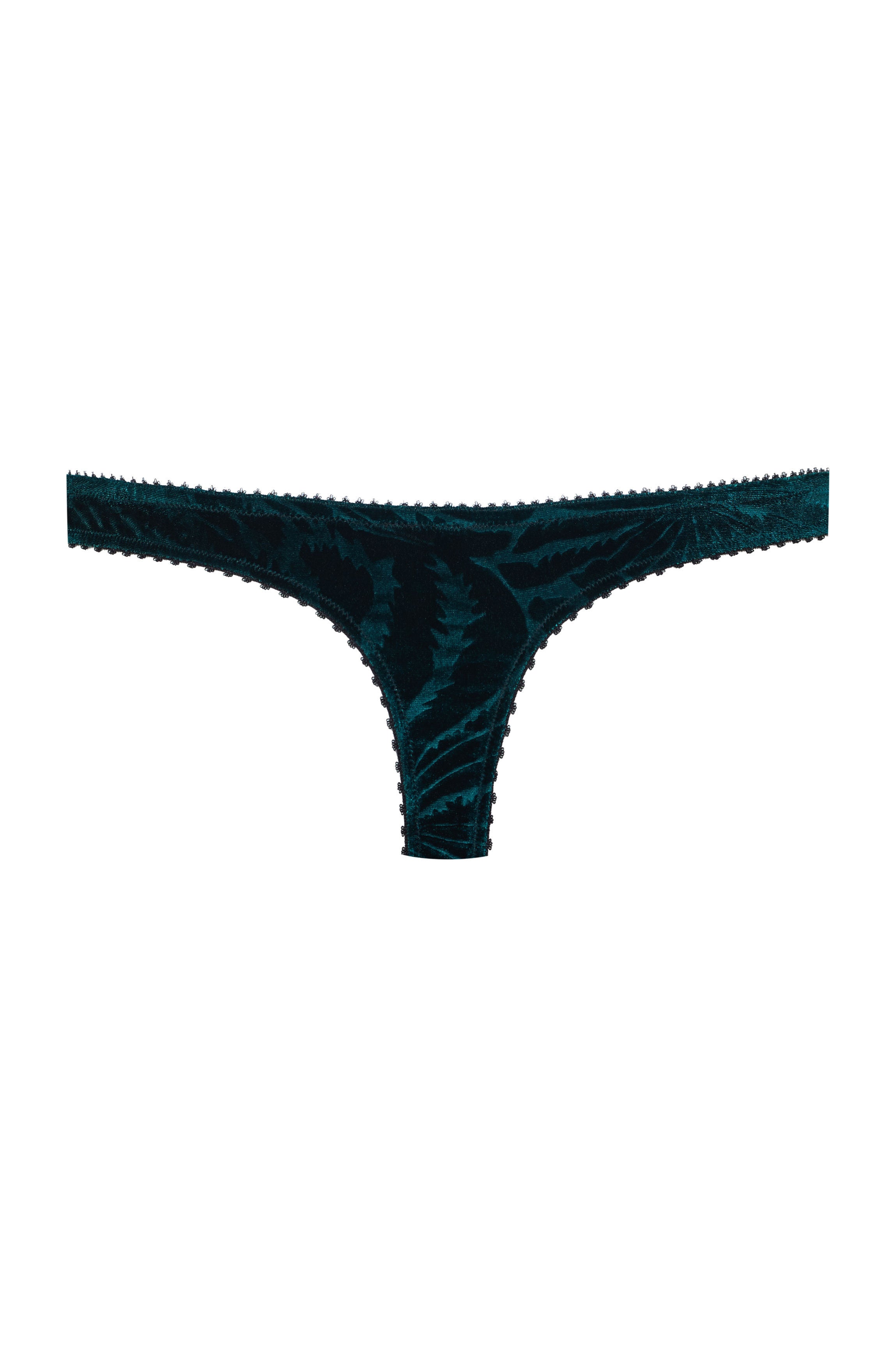 cadolle-cathy-string-velours-vert image 2