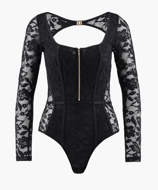 aubade-les-bodys-body-manches-longues-noir image 1