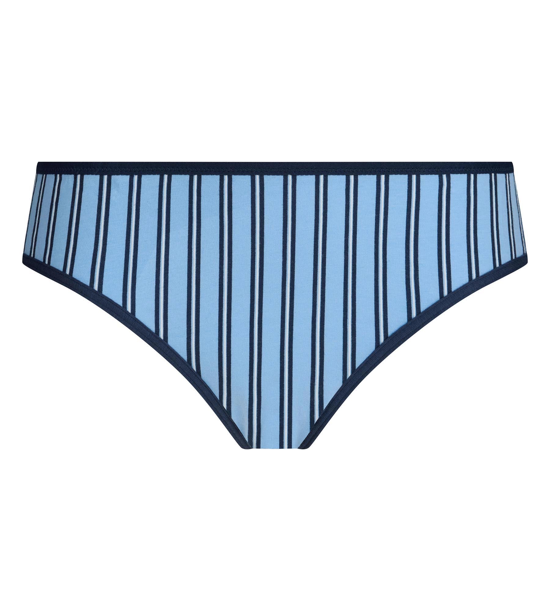 dim-x-ines-de-la-fressange-tanga-imprim-bleu-coton-femme image 5