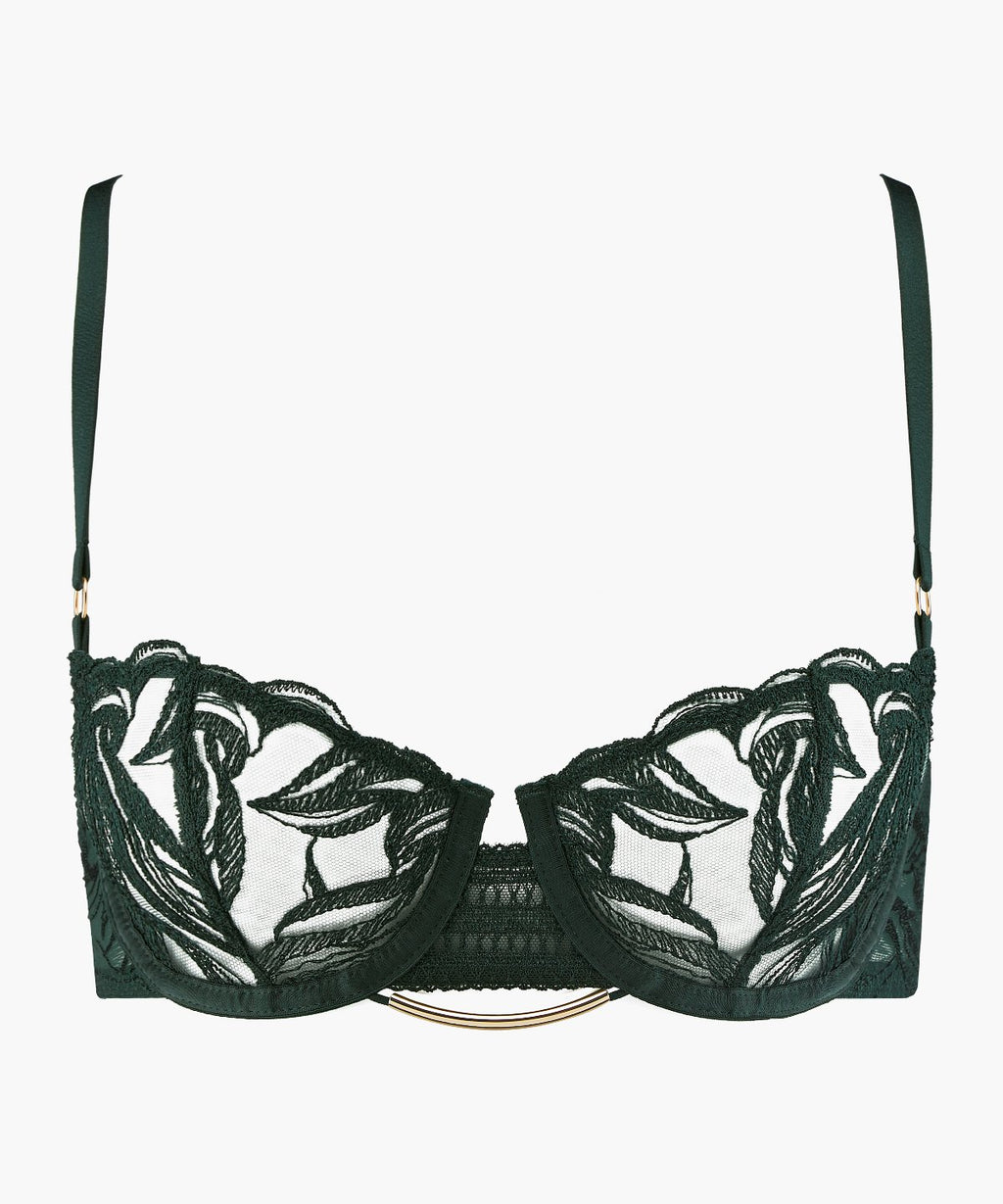 aubade-into-the-groove-soutien-gorge-demi-bonnet-forest image 1