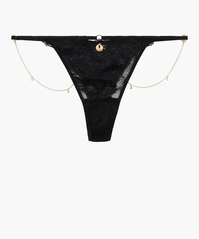 aubade-gold-pleasure-string-black-light image 1
