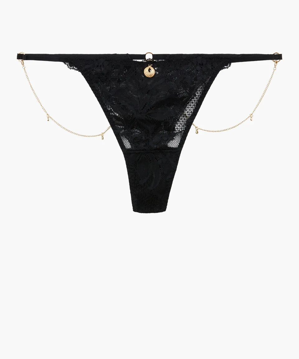 aubade-gold-pleasure-string-black-light image 1