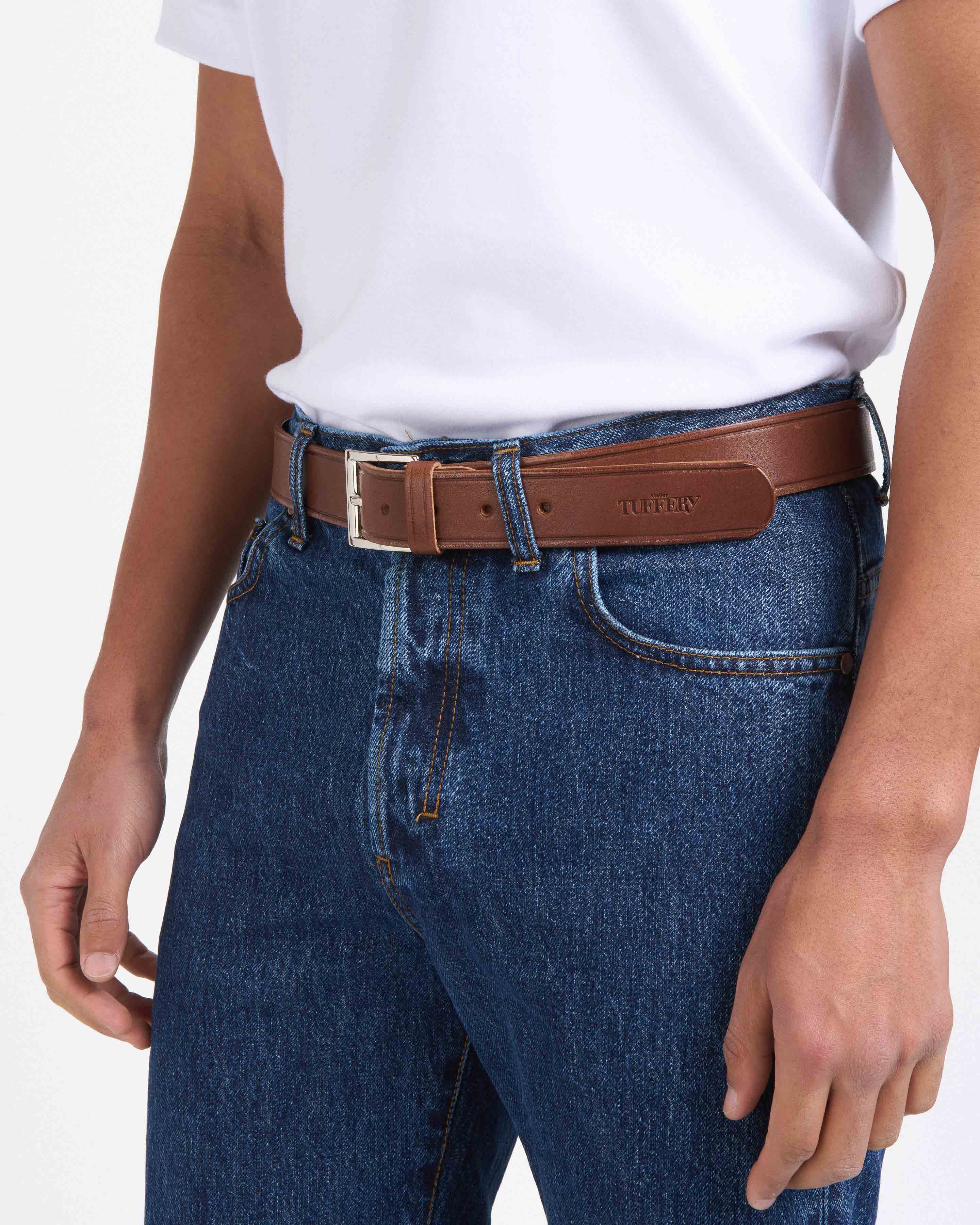 atelier-tuffery-ceinture-en-cuir-marron-artisanale image 8