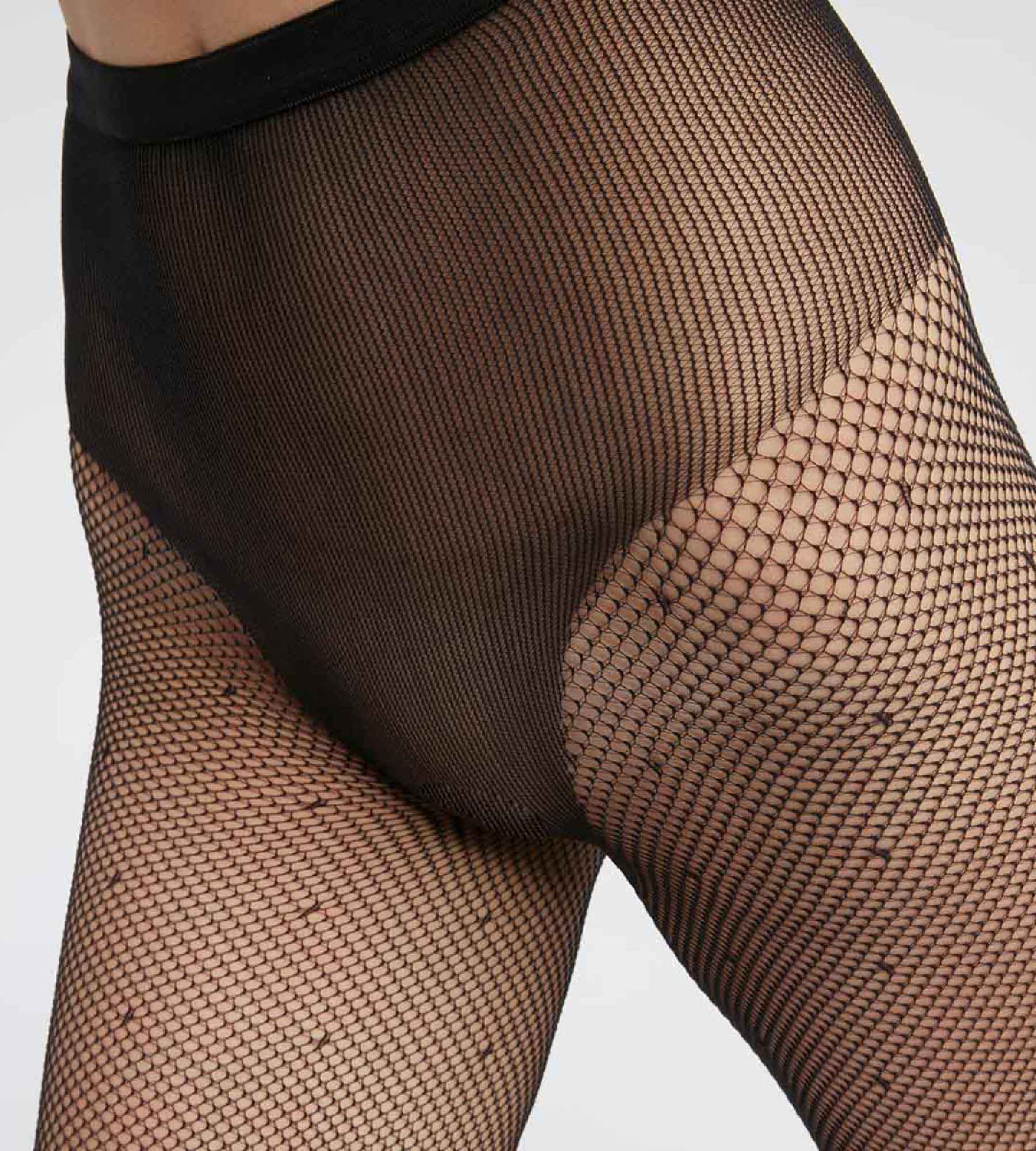 dim-style-collant-femme-voile-pois-noir-sexy image 3