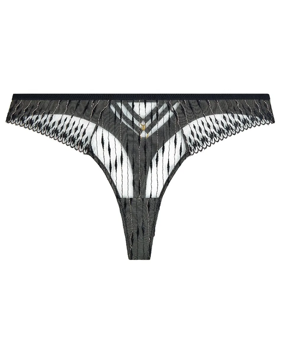 aubade-voodoo-kiss-tanga-millenium-black image 1