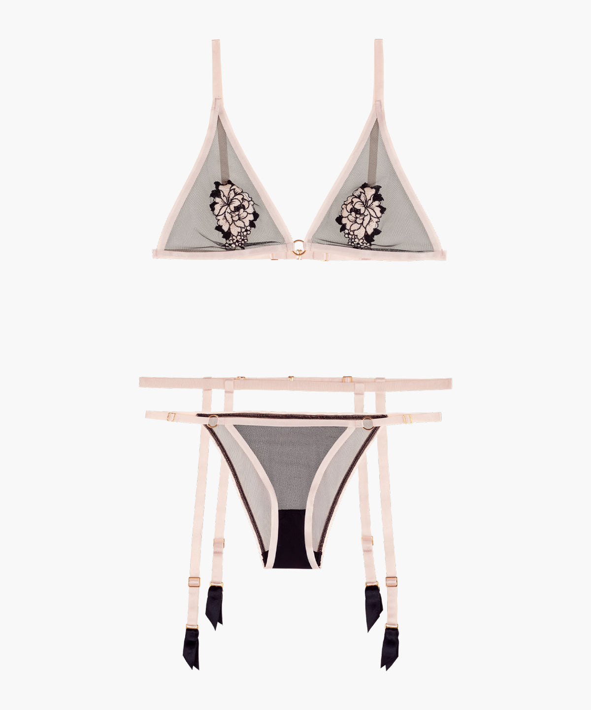 aubade-bo-te-d-sir-ensemble-3-pi-ces-rose-confidentiel-triangle-mini-c-ur-porte- image 1