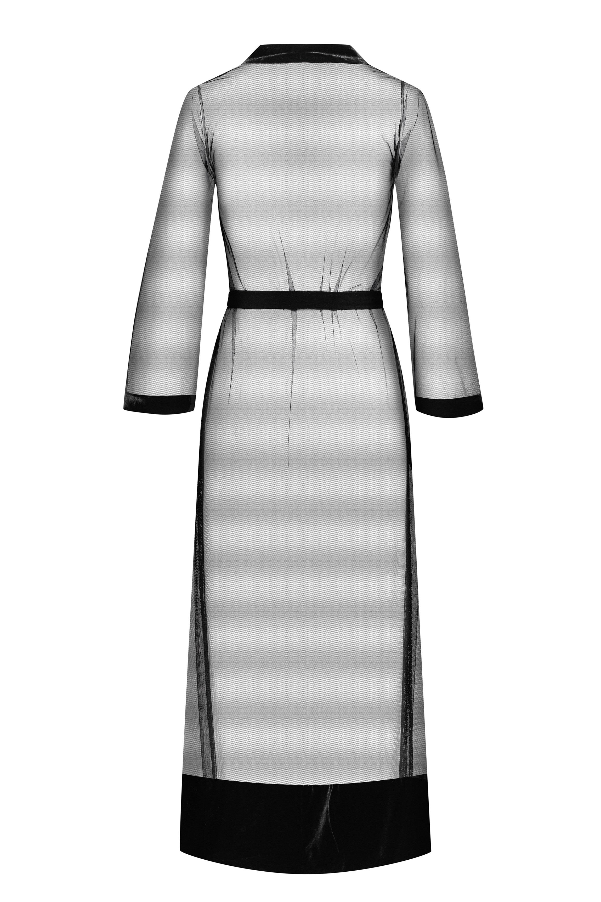 cadolle-long-kimono-tulle-et-velours-peignoir image 4