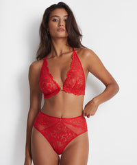aubade-flowermania-triangel-bralette-rouge-floral image 2