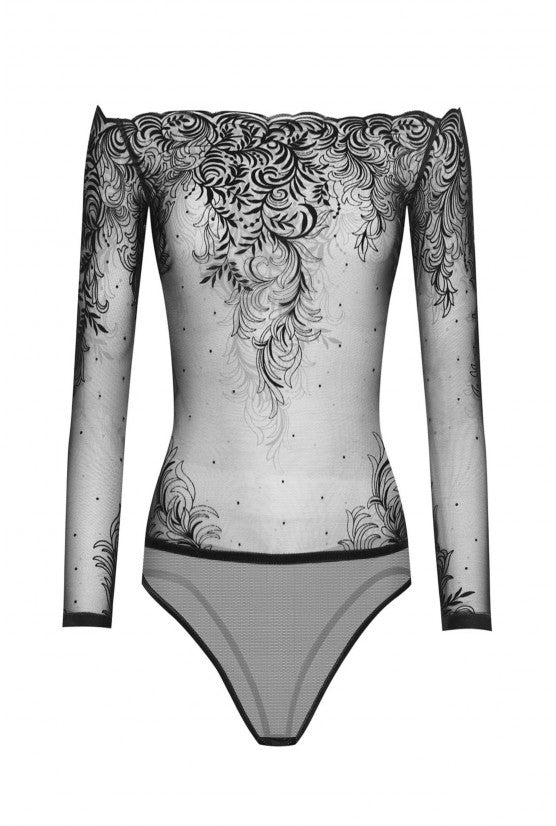 cadolle-body-arabesque-velours-floqu-noir image 2