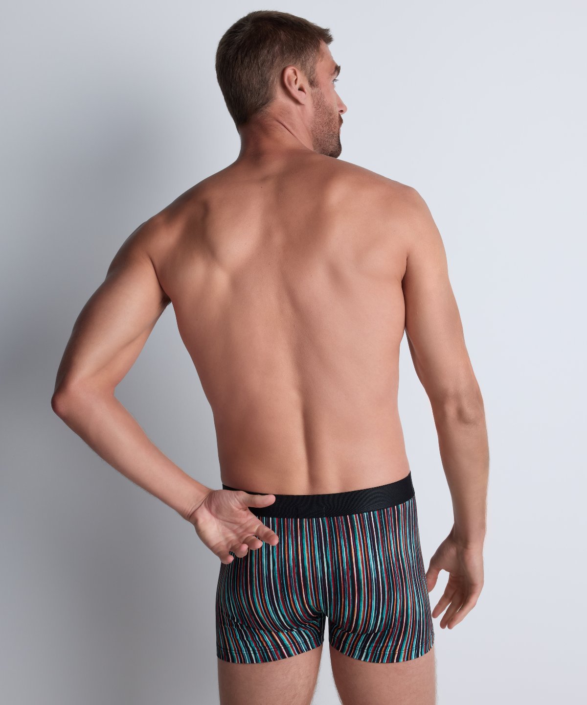 aubade-homme-pack-2-boxers-colorful-bordeaux image 8