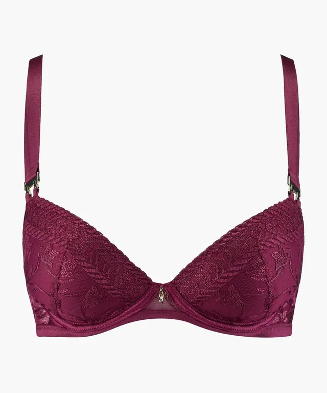 aubade-magnetic-spell-soutien-gorge-push-up-moul-crimson-red image 1