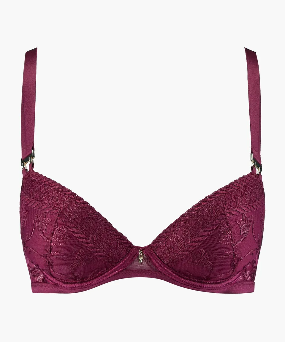aubade-magnetic-spell-soutien-gorge-push-up-moul-crimson-red image 1