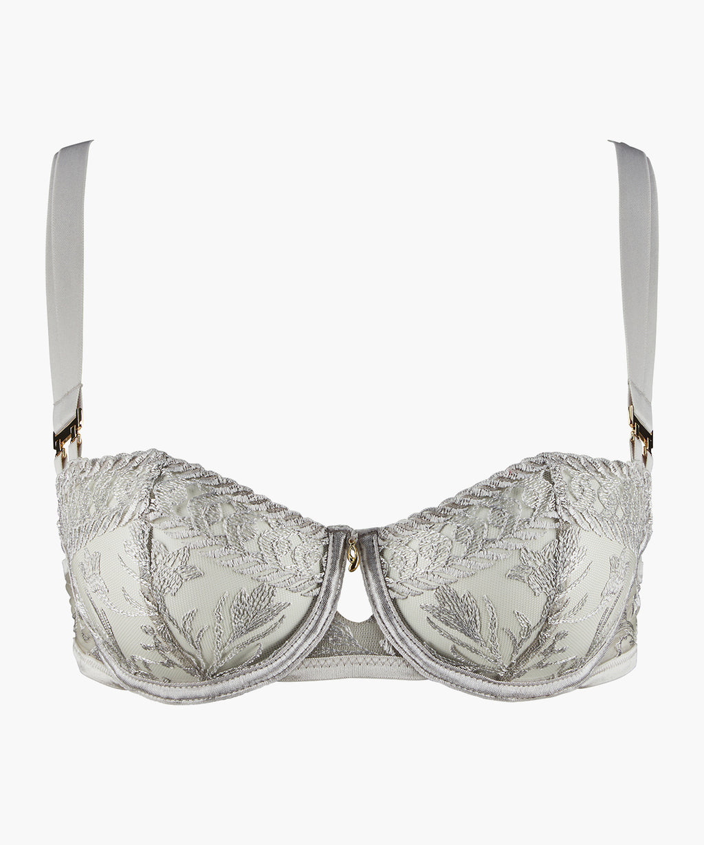 aubade-magnetic-spell-soutien-gorge-half-cup-platinum-avec-armatures image 1