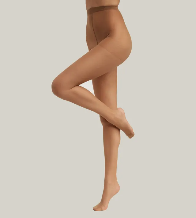 dim-lot-de-3-collants-femme-voile-transparent-beige image 1