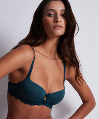 aubade-lovessence-soutien-gorge-demi-coque-vert-imp-rial image 3