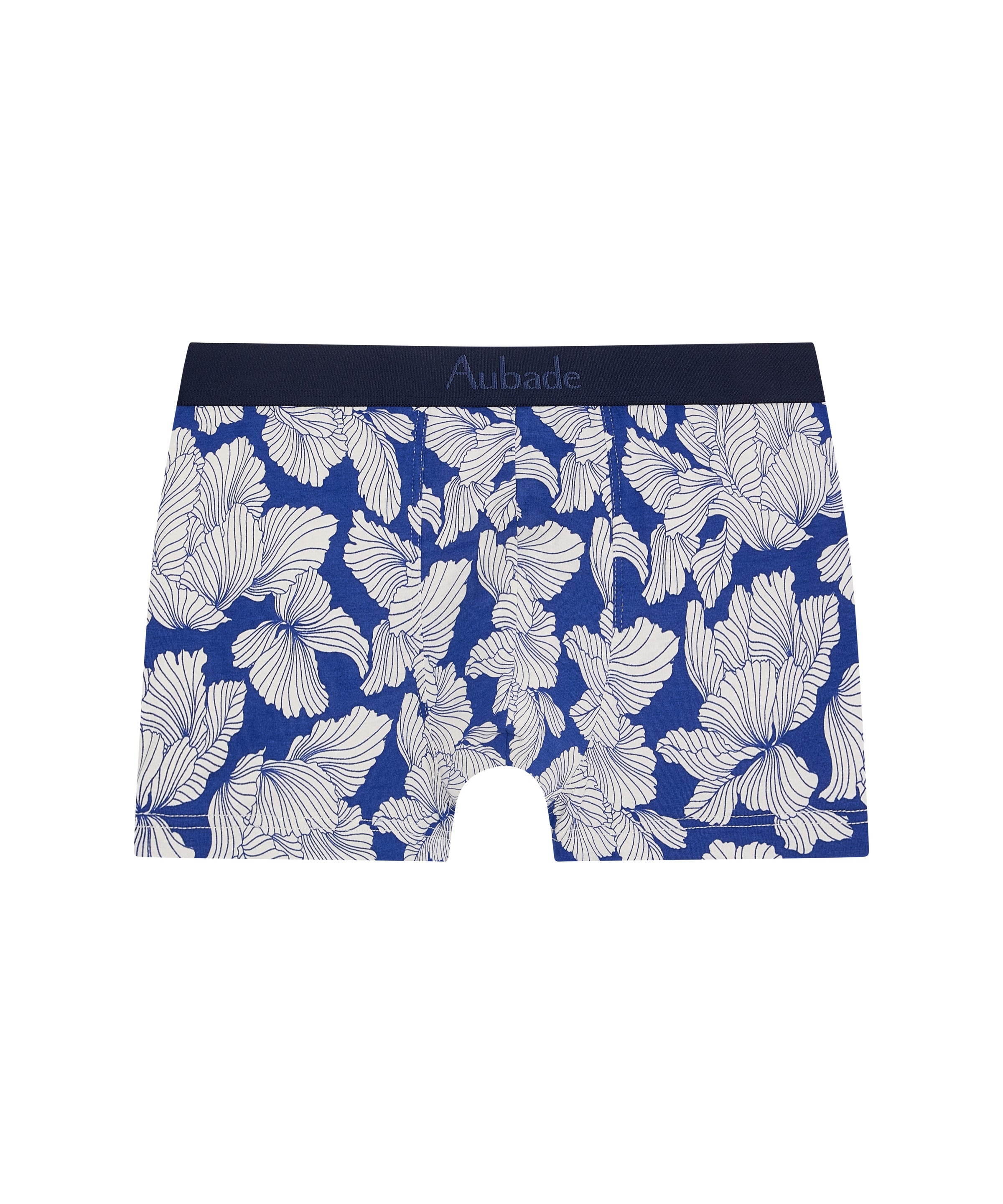 aubade-homme-boxer-trunk-ink-flower-marine image 1