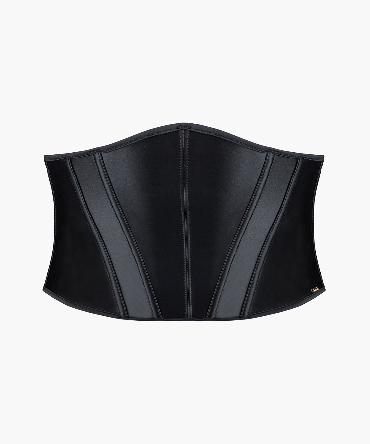 aubade-iconic-allure-serre-taille-noir-en-satin image 1