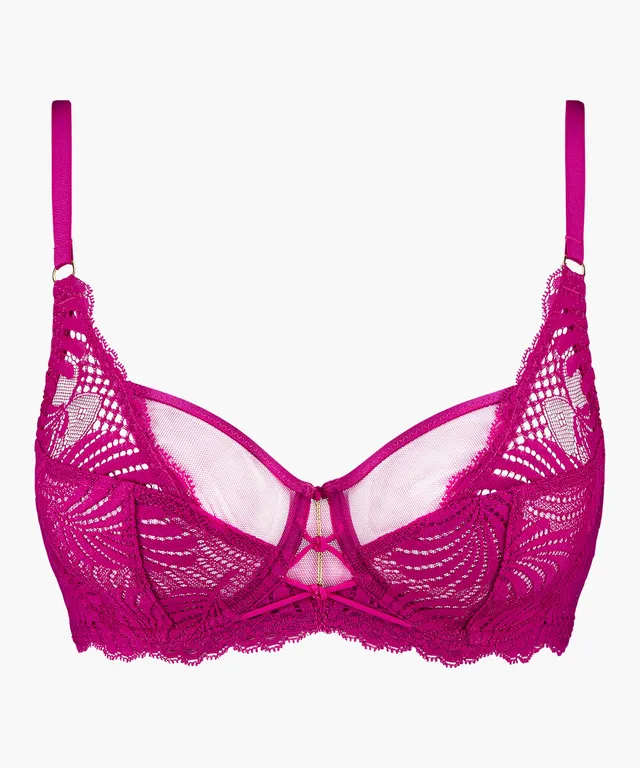 aubade-rythm-of-desire-soutien-gorge-embo-tant-foulard-radiant-pink image 1