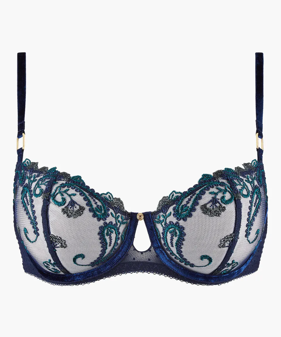 aubade-velvet-memories-soutien-gorge-demi-corbeille-twilight image 1