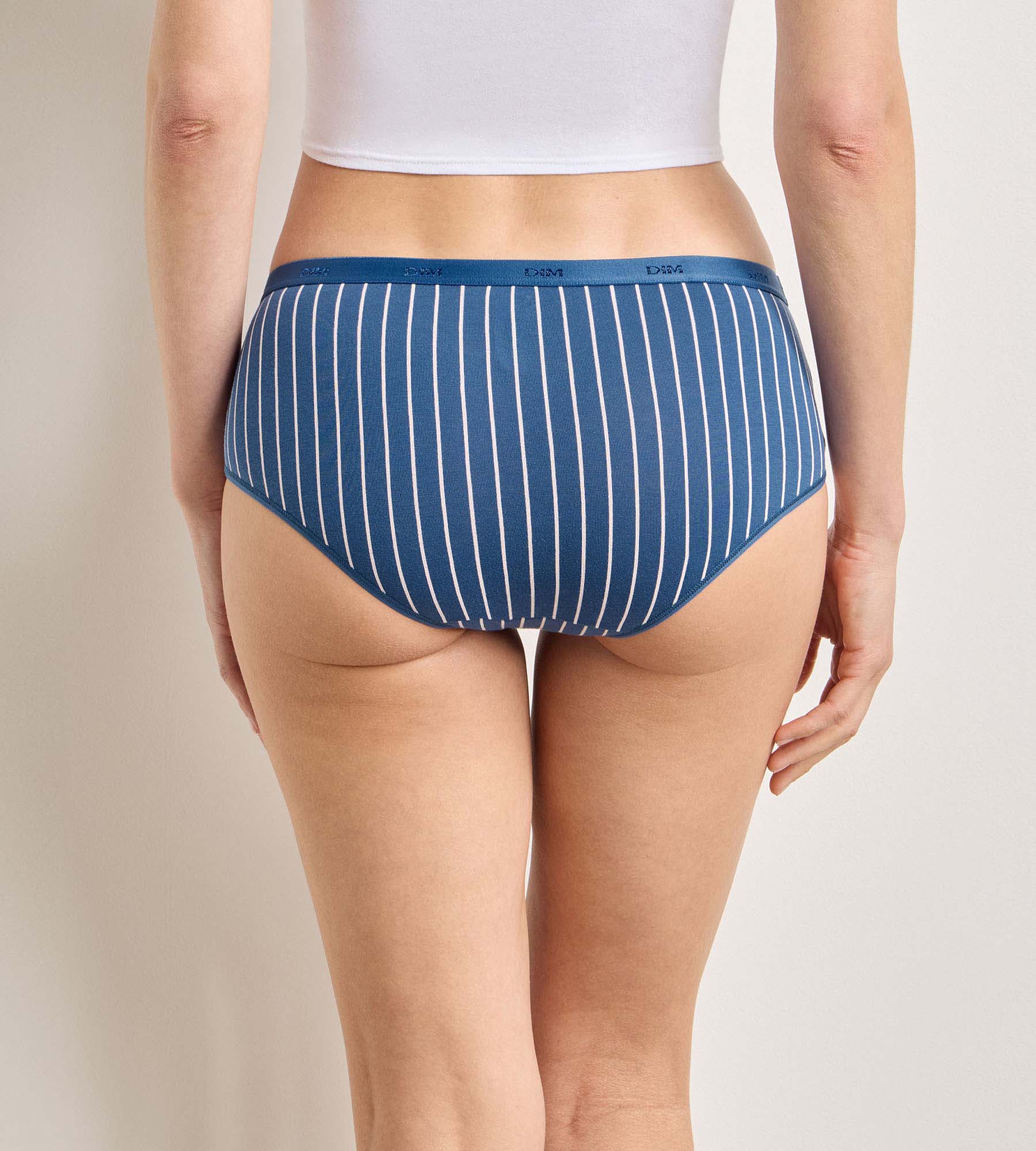 dim-les-pockets-coton-lot-de-5-shortys-d-lice-caf image 2