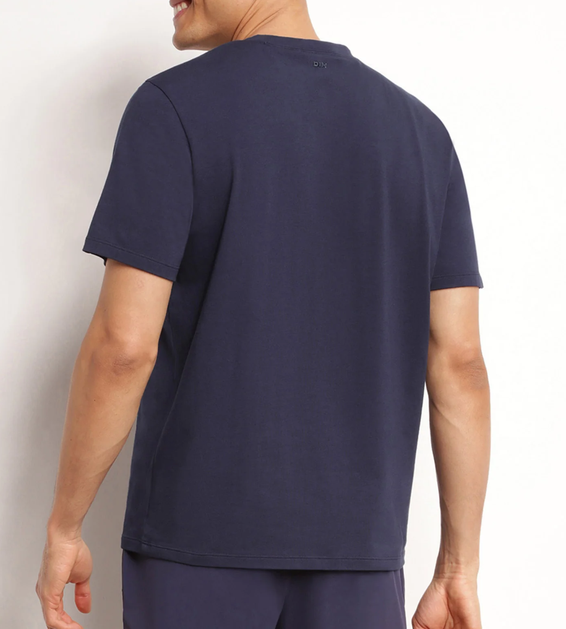 dim-move-t-shirt-de-sport-homme-thermor-gulateur-bleu-nuit image 2