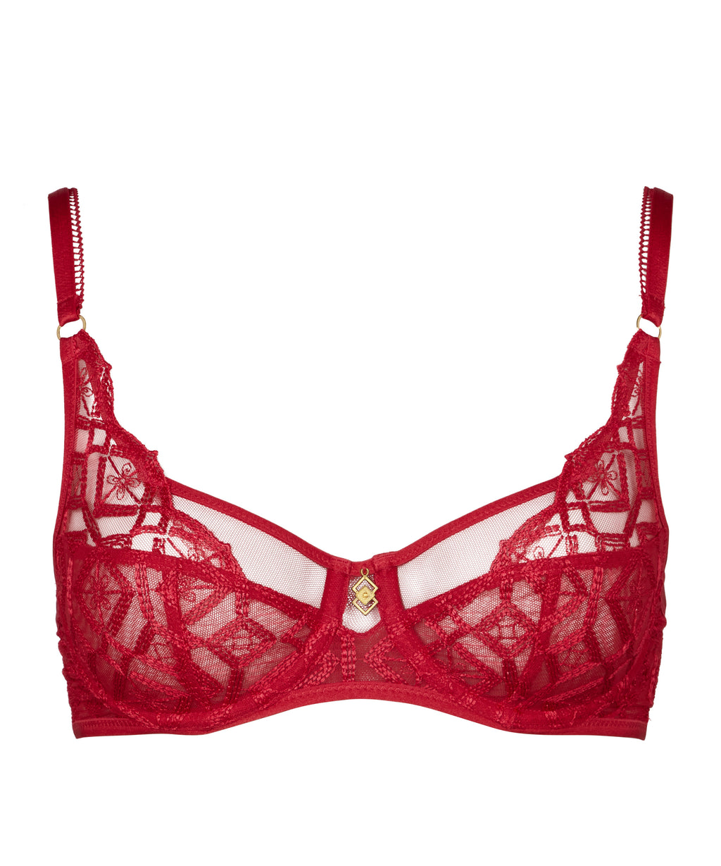 aubade-sense-of-illusion-soutien-gorge-3-4-red-berry image 1