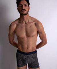 aubade-homme-boxer-gu-pard-marine-palm image 2