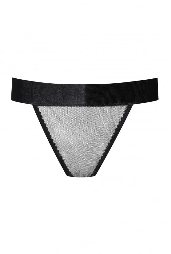 cadolle-plume-culotte-tulle-noir image 1