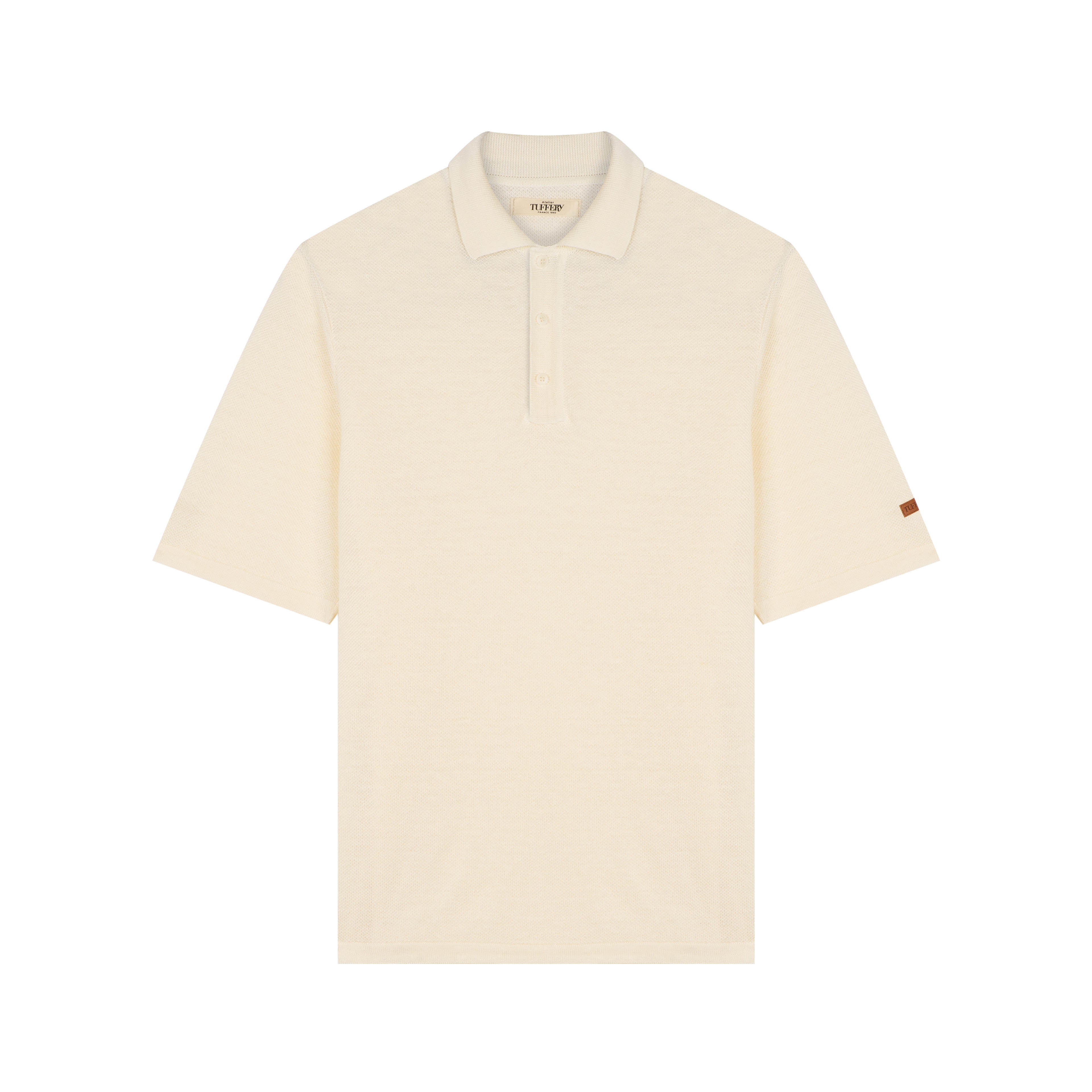 atelier-tuffery-polo-homme-droit-cru-lin-fran-ais image 1
