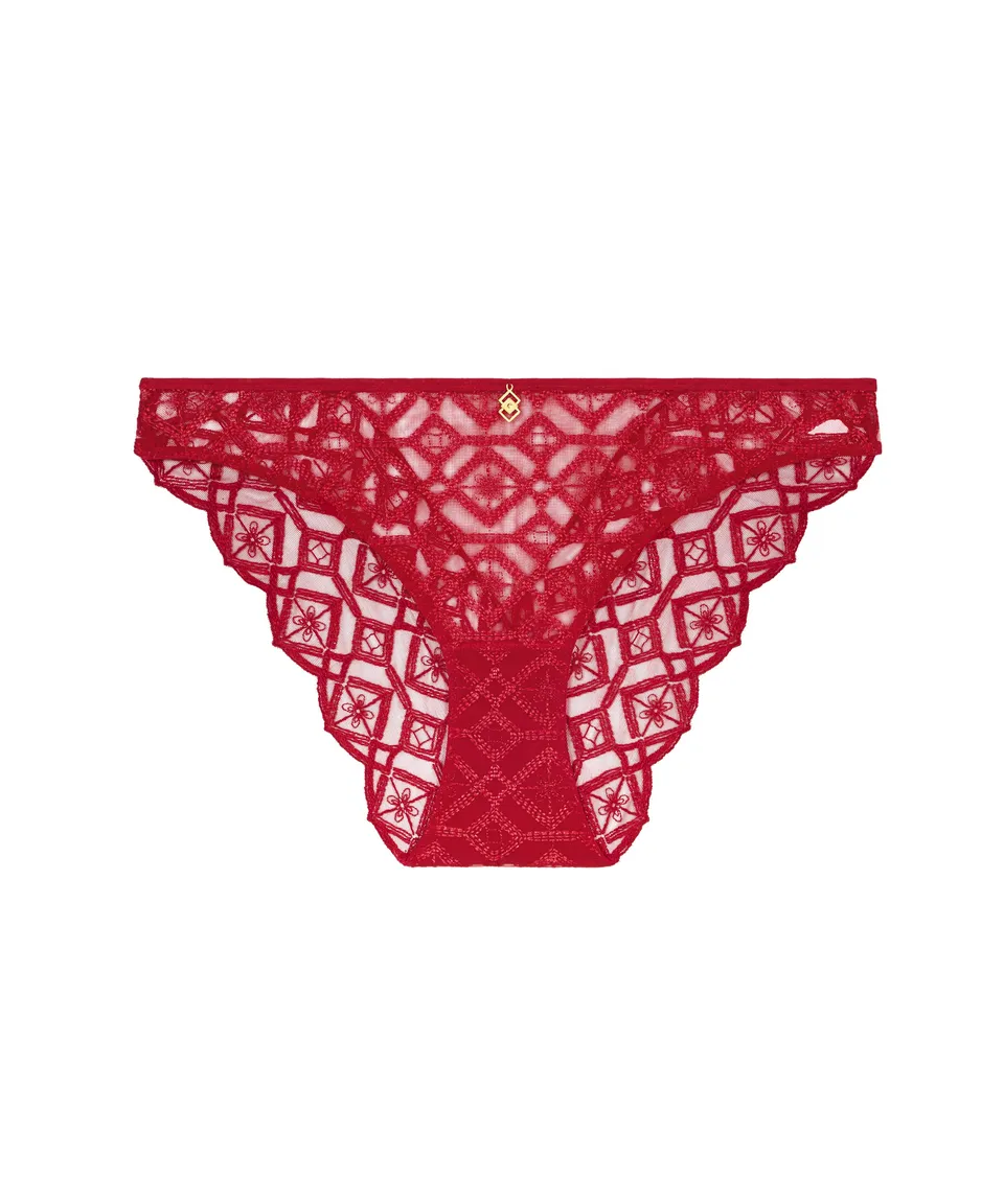 aubade-sense-of-illusion-culotte-italienne-red-berry image 1