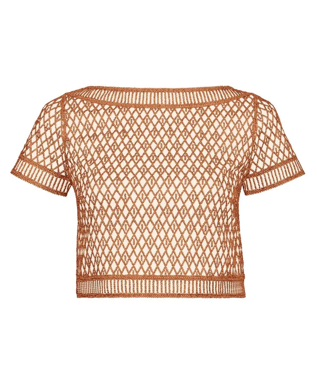 aubade-stardust-dream-top-manches-courtes-amber-gold image 1