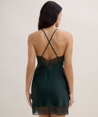 aubade-midnight-whisper-nuisette-soie-stretch-vert-myst-rieux image 3