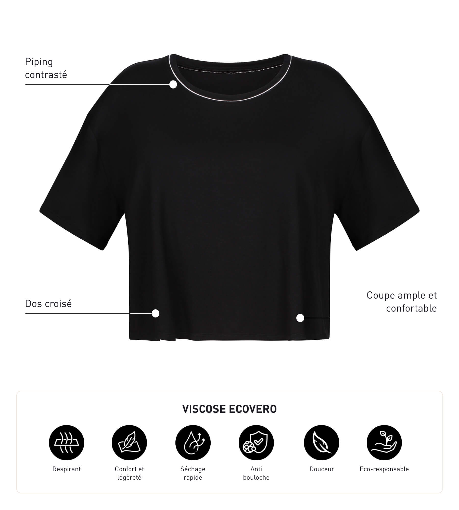 dim-move-t-shirt-sport-femme-viscose-noire-dos-ouvert-ample image 5