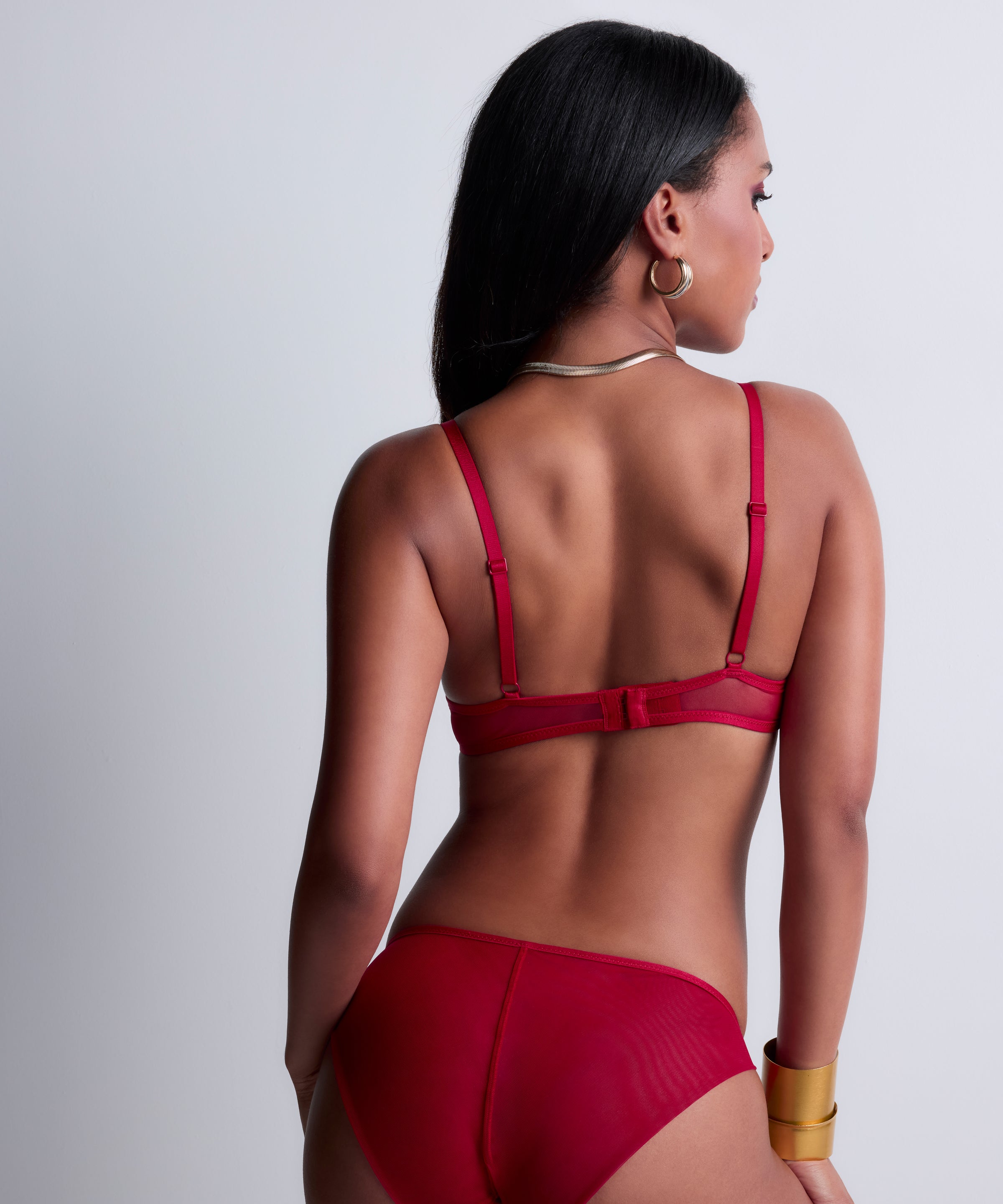 aubade-sense-of-illusion-soutien-gorge-plunge-foulard-red-berry image 4