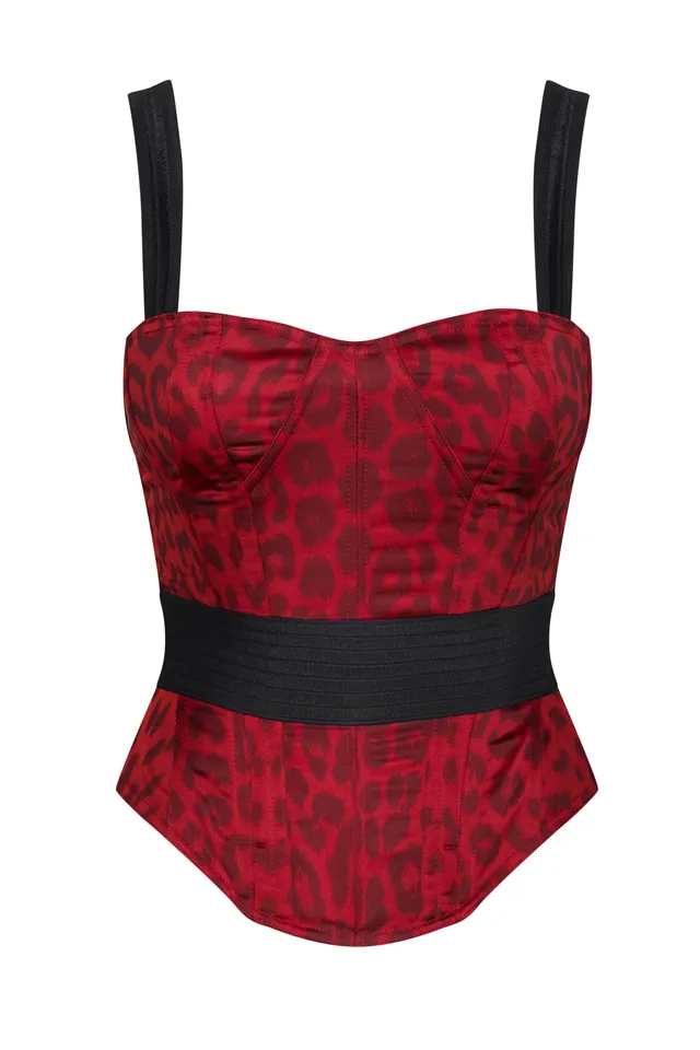 cadolle-cleves-corset-rouge-satin-la-age image 1