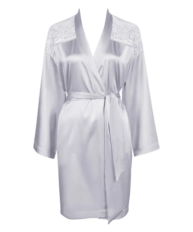 aubade-midnight-whisper-kimono-cosmos-silver-soie image 1