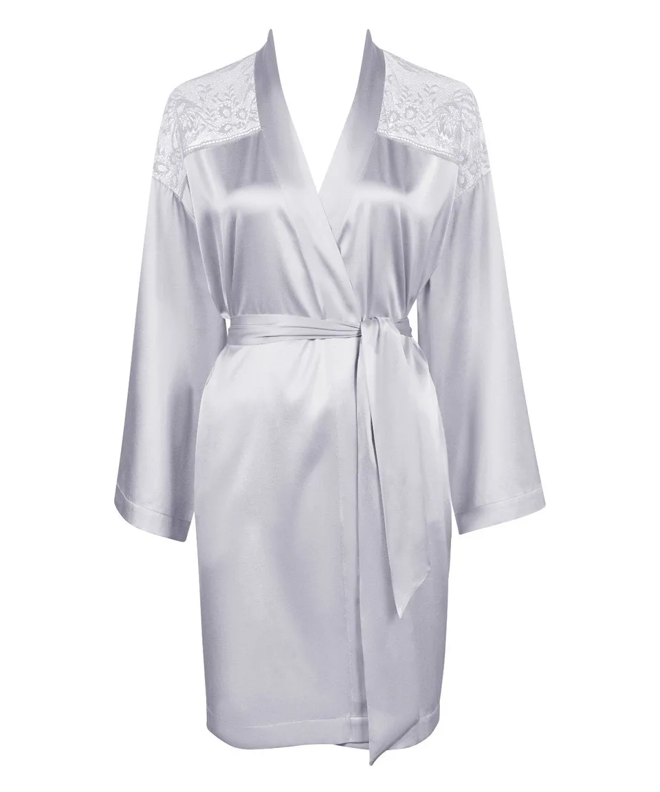 aubade-midnight-whisper-kimono-cosmos-silver-soie image 1