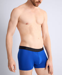 aubade-homme-pack-2-boxers-birds-uni-bleu image 3